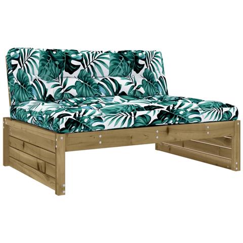 Set Divani da Giardino 5pz con Cuscini Legno Impregnato di Pino - Foto 8