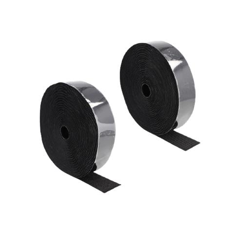 Nastro autoadesivo con chiusura a strappo pesante L 15 m x L 50 mm nero - Foto 1