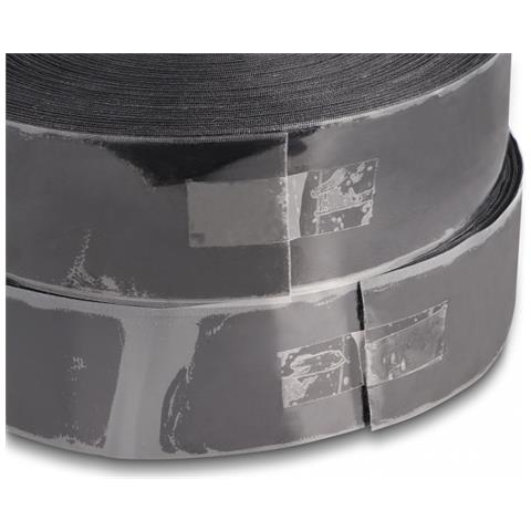 Nastro autoadesivo con chiusura a strappo pesante L 15 m x L 50 mm nero - Foto 4