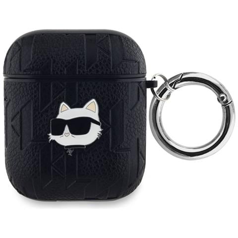 Custodia Per Airpods 1/2 Choupette Gaufré, Nero - Foto 1