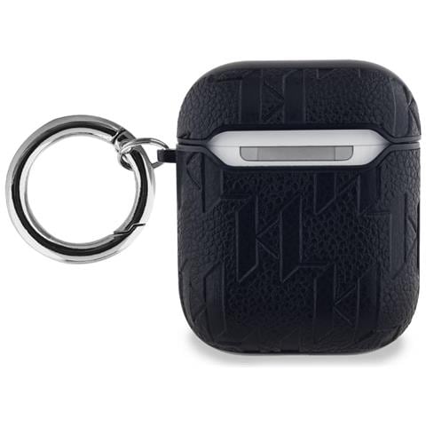 Custodia Per Airpods 1/2 Choupette Gaufré, Nero - Foto 2