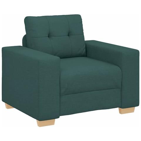 Divano Sedia Verde Scuro 60 cm in Tessuto - Foto 2