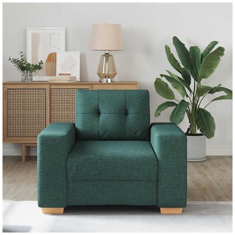 Divano Sedia Verde Scuro 60 cm in Tessuto - Foto 3