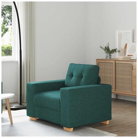 Divano Sedia Verde Scuro 60 cm in Tessuto - Foto 1
