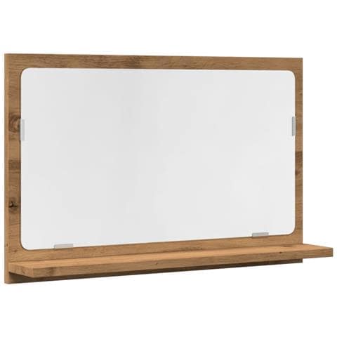 Mobile Bagno Specchio Rovere Artigianale 60x11x37 Cm Truciolato - Foto 2