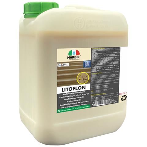 Litoflon 5lt - Protettivo Antimacchia Per Cemento, Pietre Arenarie - Foto 1