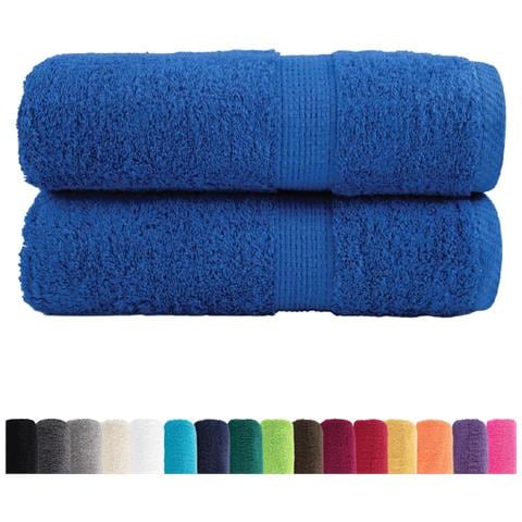 Asciugamani Ospiti Solund 2 Pz Blu 30x50 Cm 600gsm - Foto 2