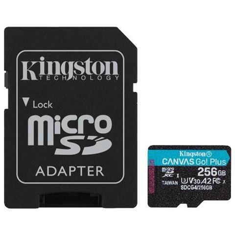 Scheda Microsdxc Canvas Go Plus Gen4 200mb/s A2 U3 V30 Da 256 Gb + Adattatore - Foto 1