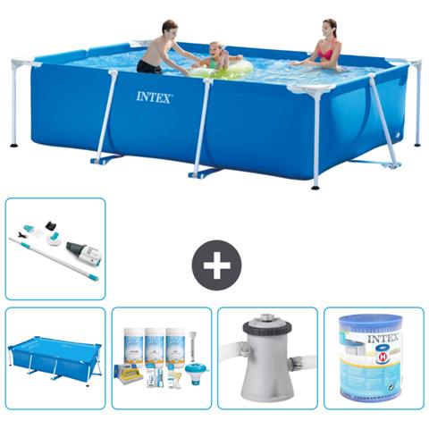 Piscina Fuori Terra - Rettangolo - 300x200x75 Cm - Blu - Include Accessori Coordinati A162 - Foto 1