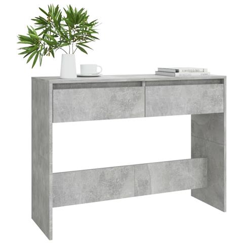 Lusso Casadino -  Tavolo Consolle Grigio Cemento 100x35x76,5 Cm In Truciolato - Foto 2