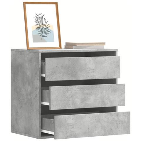 Lusso Casadino -  Cassettiera Angolo Grigio Cemento 60x41x58cm Legno Multistrato - Foto 8