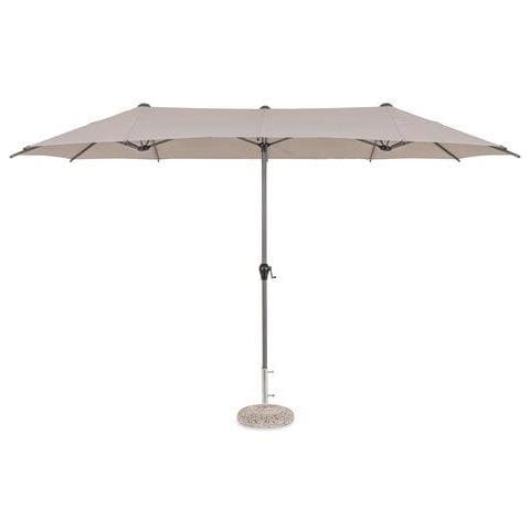 Yes Everyday Kalife OMBRELLONE Da Giardino - Ecru - Struttura In Alluminio E Acciaio - Telo In Poliestere 180g/m² - Base Esclusa - 3