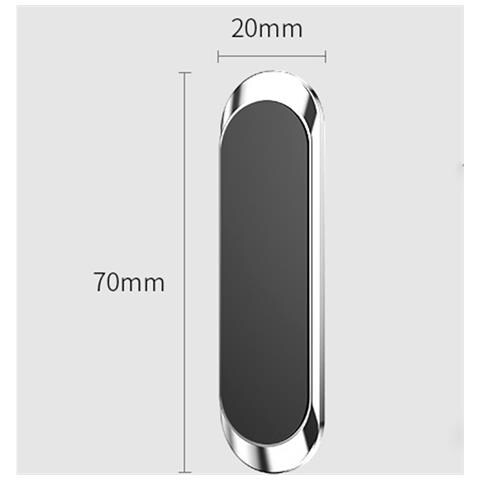Supporto Magnetico Per Telefono Supporto Per Telefono Da Auto Silver - Foto 2