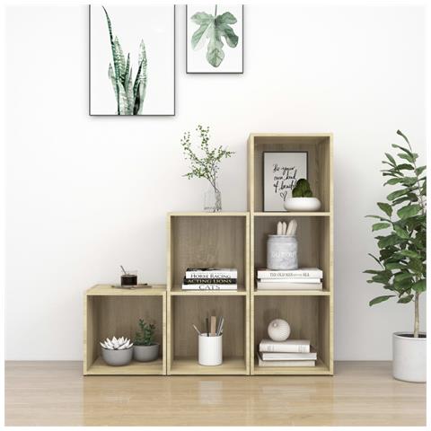 Set Mobile Tv 3 Pz Rovere Sonoma In Legno Multistrato - Foto 8