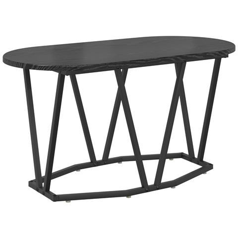 Tavolino da caffè  Nero Rovere 80x40x40,5 cm in Legno Composito e Metallo - Foto 1