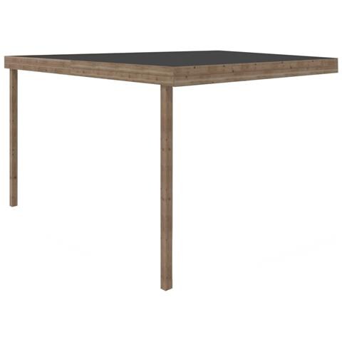 Tettoia Di Terazzo In Legno - 3.02x4.24m - Impregnata - Colore Marrone - Foto 1