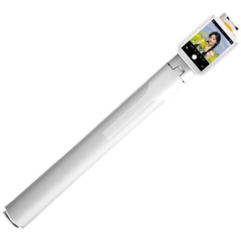 Asta Per Selfie Con Schermo Di Condivisione Wireless E Telecomando Bluetooth, Compatibile Con Huawei, Samsung, Apple, Garmin White - Foto 3