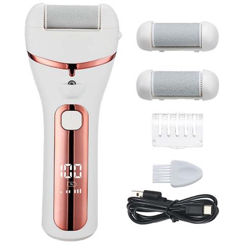 Lima Elettrica Per Piedi - Rimozione Ricaricabile Di Calli Ed Esfoliante Per Piedi White+pink - Foto 1