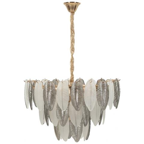 Lampada A Sospensione Mf899 - Grigio - Vetro - 60x60x40 Cm - Foto 1