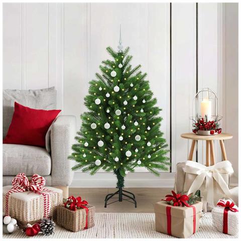 Albero di Natale con 150 LED con supporto Verde 120 cm PE - Foto 2