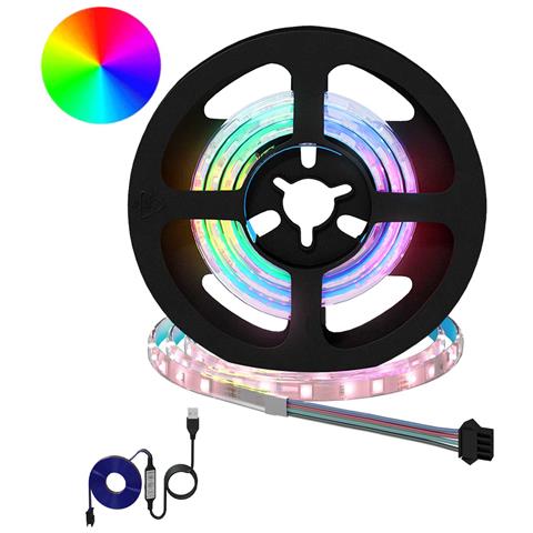 Striscia LED 12 pcs Nero e trasparente 550 mm Rame e plastica - Foto 1