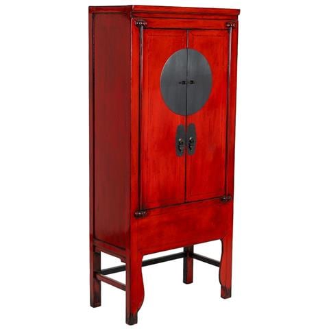 Armadio In Legno Rosso 84x50x194h Cm - Foto 1