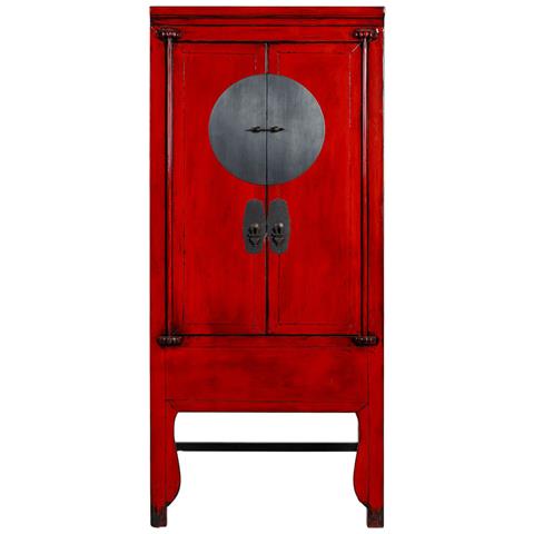 Armadio In Legno Rosso 84x50x194h Cm - Foto 2