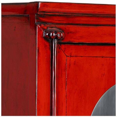 Armadio In Legno Rosso 84x50x194h Cm - Foto 8
