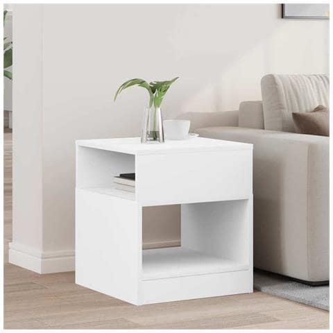 Tavolino Bianco 40,5 x 40 x 45 cm Legno multistrato - Foto 2