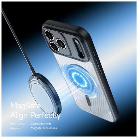 Cover per iPhone 17 Pro Max - TPU+PC, Nero, MagSafe - Foto 2