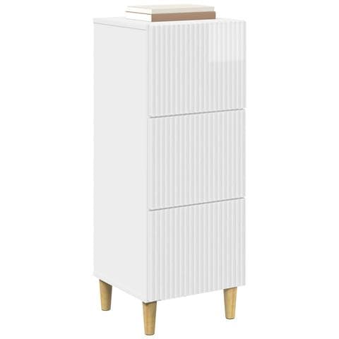 Mobile con Cassetti Bianco Lucido 33 x 34,5 x 90 cm - Foto 2