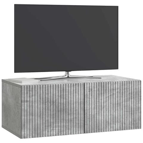 Mobile Porta TV da Muro Grigio Cemento 78,5 x 41 x 30 cm - Foto 2