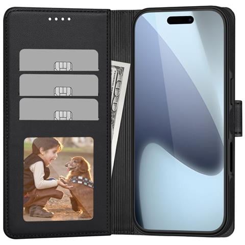 Custodia Per Iphone 17 Pro Max Nera Wallet Magsafe - Foto 4