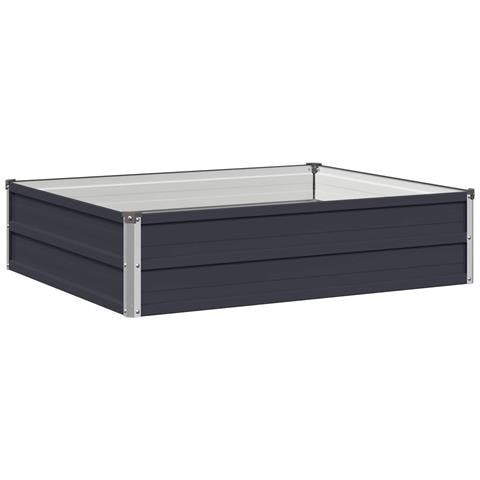 Letto rialzato da giardino Antracite 100 x 80 x 24 cm - Foto 1