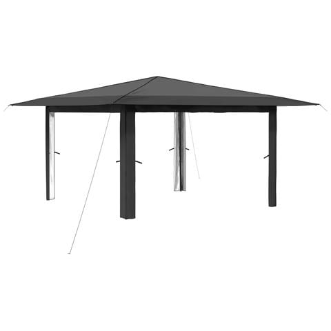 Gazebo senza Parete Laterale 4 x 4 m Grigio chiaro e Antracite - Foto 1