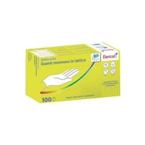 Guanto Monouso Sensilatex in Lattice Talcato Aql 1,0 Taglia XL 100 Pezzi - Foto 1