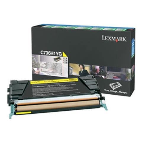Toner Giallo Return Program Alta Resa Per C734, C736, X734, X736, X738 (10K) C736H1Yg - Foto 6