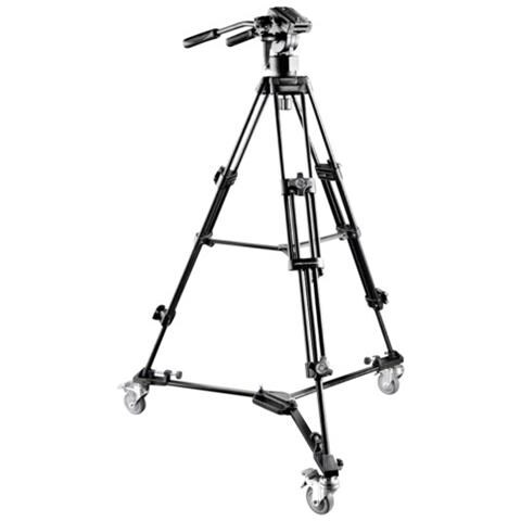 Treppiede con Testa a 3 Movimenti Altezza Max 138 cm Nero 15882-EU - Foto 1