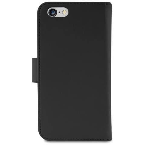 Custodia Flip Cover in Ecopelle per iPhone 6/6s / 7 +3 Vani + Tasca Banconote Nero - Foto 10