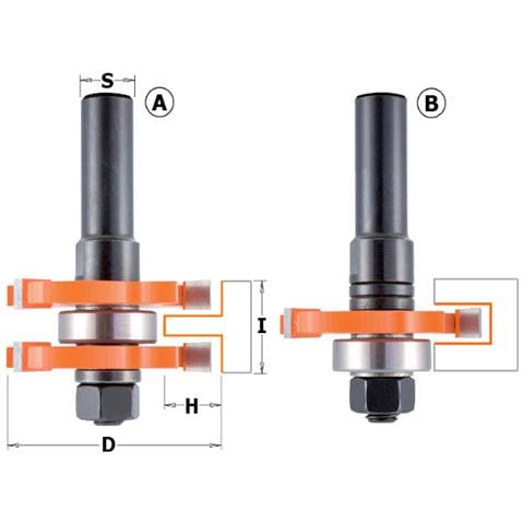 Set 2 Frese X Incastri Hw Z3 S=12 D=47.6x6.35/19x71 Dx 900.626.11 - Foto 1