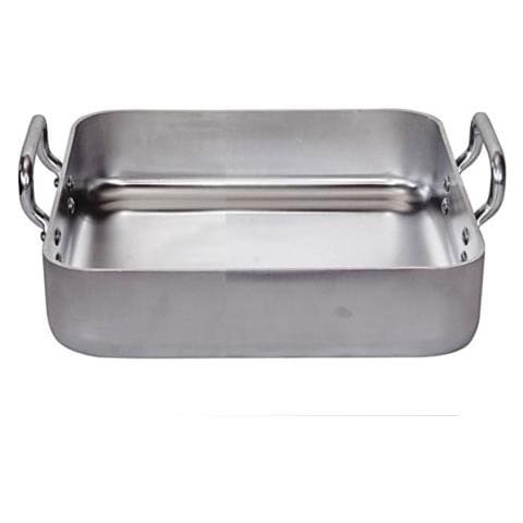 7664.30, Teglia Rettangolare Per Arrosto In Alluminio, 2 Manici Fissi, 30 X 30 Cm - Foto 1