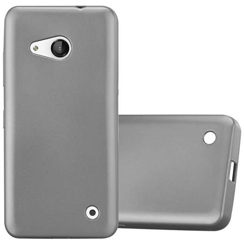 Custodia Compatibile Con Nokia Lumia 550 In Grigio Metallico - Coperchio Protettivo In Silicone Tpu Flessibile - Foto 2