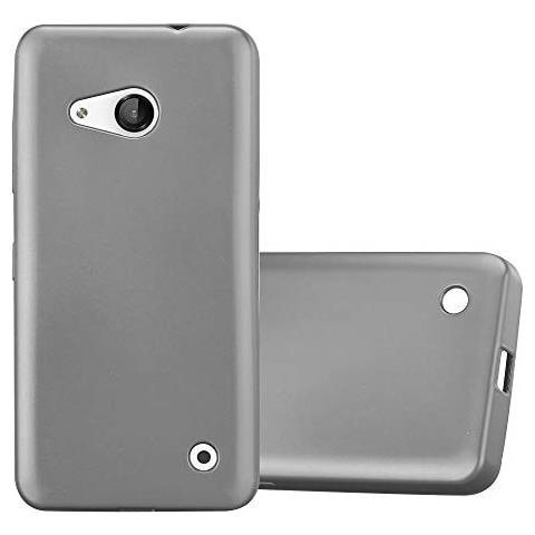 Custodia Compatibile Con Nokia Lumia 550 In Grigio Metallico - Coperchio Protettivo In Silicone Tpu Flessibile - Foto 1