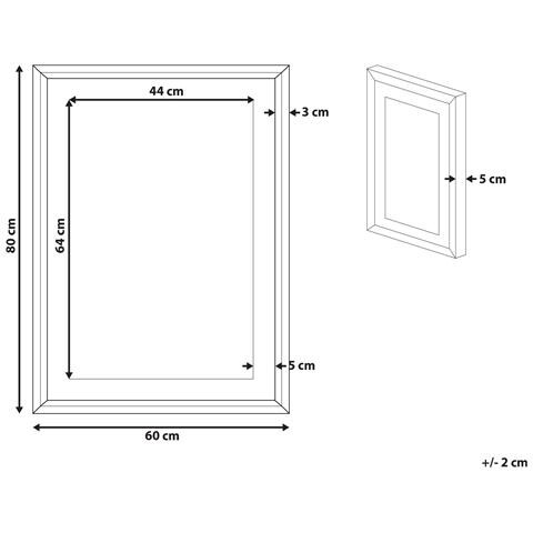 Quadro Decorativo Con Cornice 60 X 80 Cm Rosa Balala - Foto 12