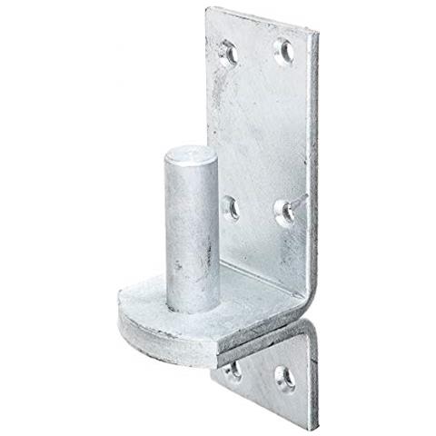 311308, Cardine Su Piastra, Gancio Di, Zincato A Caldo, Ø20 Mm, 167 X 60 Mm / 1 Pz, Argento (galvanizzato)  - Foto 1