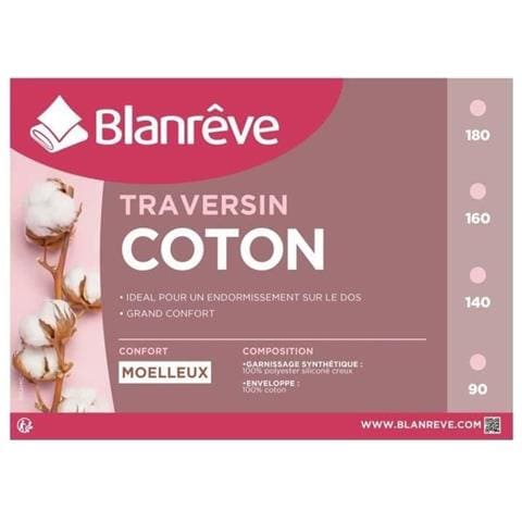 Cuscino In Cotone Blanreve - 160 Cm - Bianco - Foto 1