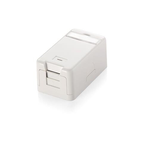 Surface Mounted Box for Keystone Jack, Bianco, 3,7 cm, 3 cm, 6,5 cm - Foto 1