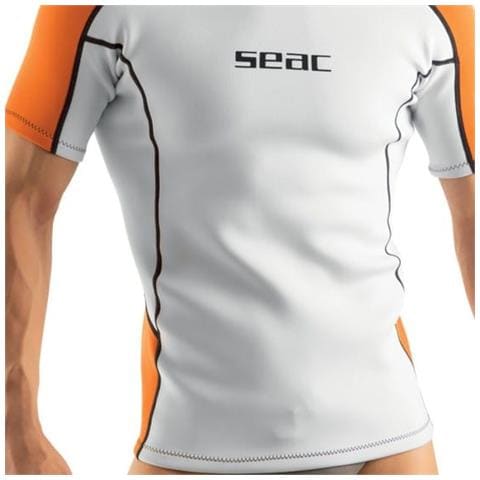 Sottomuta Fit Short Uomo 2mm Xxxl Bianco / arancione - Foto 3