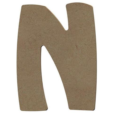 Lettera Maiuscola N In Legno Mdf Da Decorare - 15 Cm - Foto 1