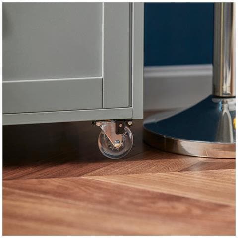 Carrello Di Servizio Credenza In Legno Mobile Cucina Grigio Fkw45-hg - Foto 5